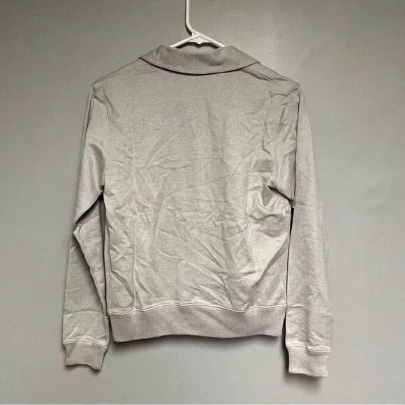 Bordado Women’s Terry Zip Jacket lapel Heather gray size Medium M blazer - Picture 4 of 4